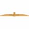 Ekena Millwork Eugene Rough Sawn Timber Gable Bracket, Western Red Cedar, 60"W x 10"H x 2"D x 4"F, 4/12 Pitch GBW060X10X0204EUG00RWR - alternate 5